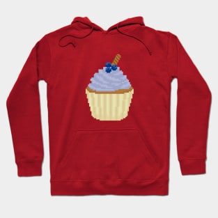 Periwinkle cupcake pixel art Hoodie